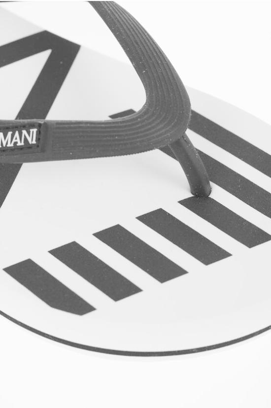  엠포리오 아르마니 뮬/슬리퍼 XCQ004 XK196 F D611 Black White - EMPORIO ARMANI