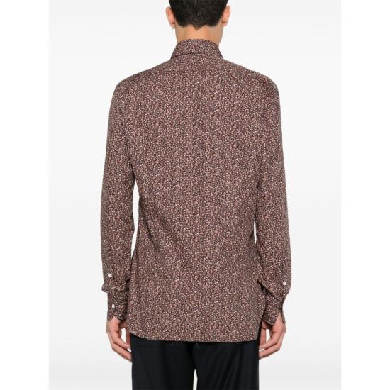  발바 긴팔 셔츠 44006 U K1U13P01 0005 BLUE BROWN - BARBA