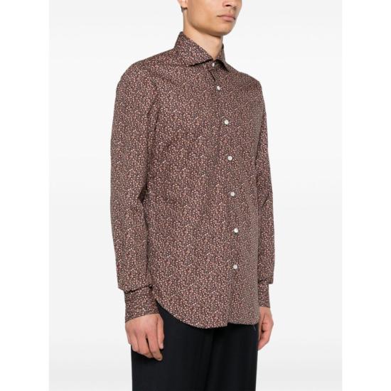  발바 긴팔 셔츠 44006 U K1U13P01 0005 BLUE BROWN - BARBA