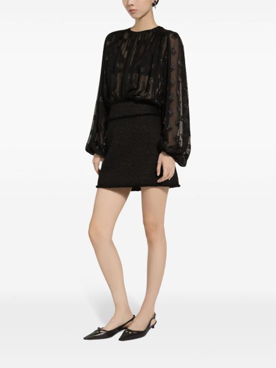 24FW 돌체앤가바나 숏 스커트 F4CR5T GDCLW N0000 NERO - DOLCE & GABBANA