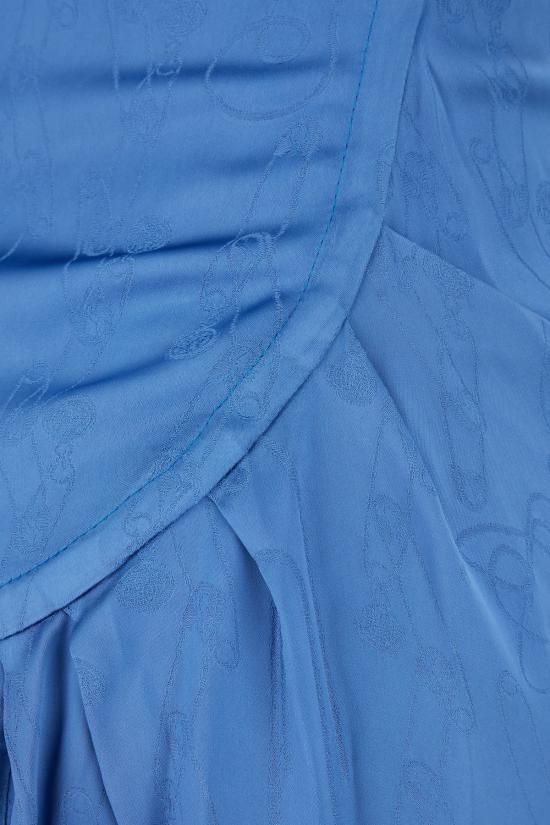 24FW 비비안웨스트우드 미디 원피스 1101031TW00WV K208 BLUE - VIVIENNE WESTWOOD