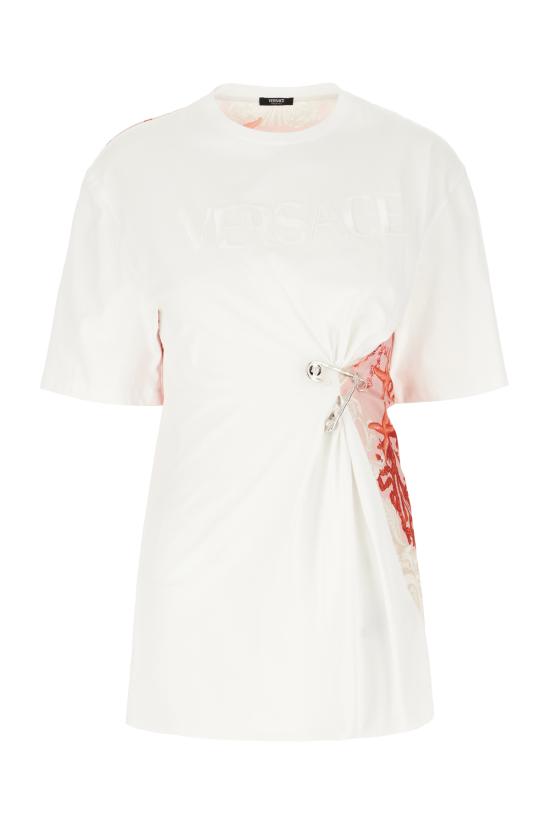  베르사체 반팔 티셔츠 10113201A11605 2W070 WHITEMULTI