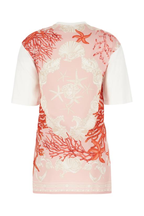  베르사체 반팔 티셔츠 10113201A11605 2W070 WHITEMULTI - VERSACE