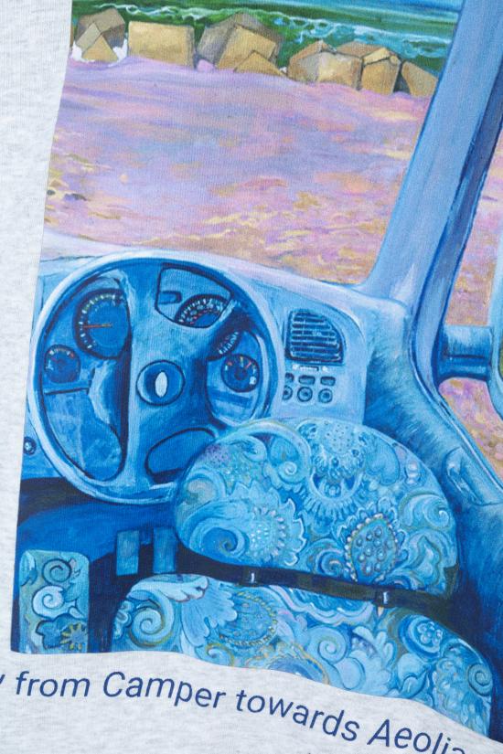 24FW JW앤더슨 긴팔 티셔츠 JW0194PG1386 905 LIGHT GREY MELANGE - JW ANDERSON