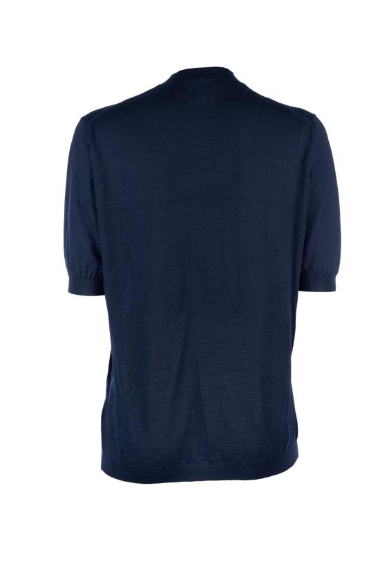  보테가베네타 반팔 티셔츠 792049V4B70 4121 Blu - BOTTEGA VENETA