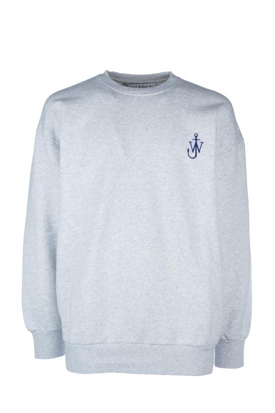 24FW JW앤더슨 긴팔 티셔츠 JW0209PG1386 905 LIGHT GREY MELANGE