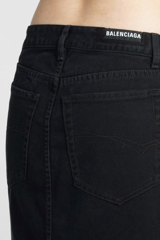  발렌시아가 롱 스커트 383720 744975TNW11 Black - BALENCIAGA