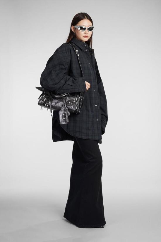  발렌시아가 롱 스커트 383720 744975TNW11 Black - BALENCIAGA