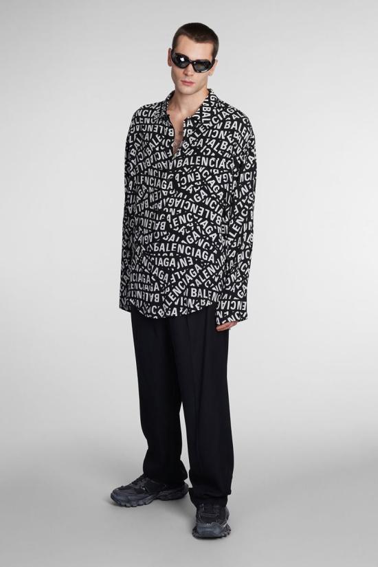  발렌시아가 스트레이트 팬츠 386180 675490TJO25 Black - BALENCIAGA