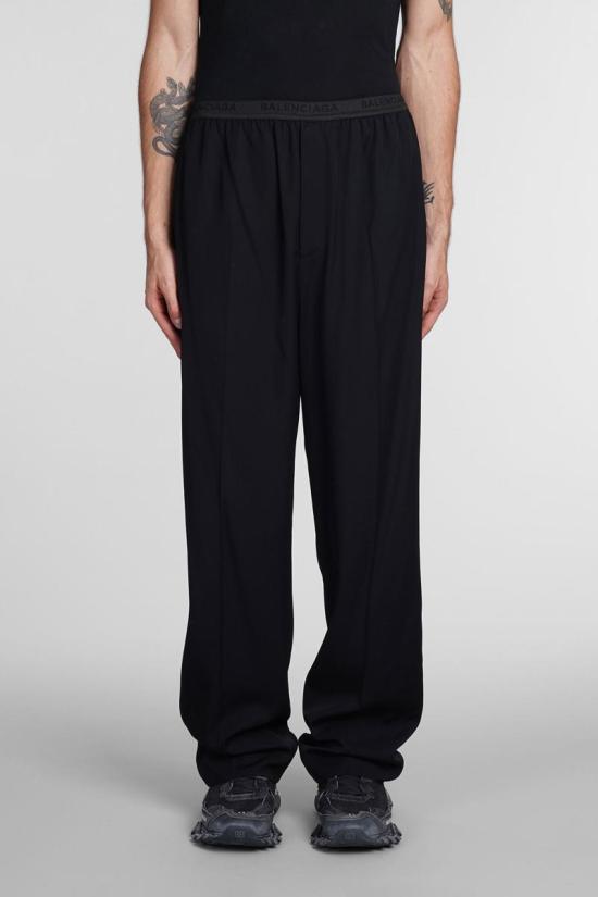  발렌시아가 스트레이트 팬츠 386180 675490TJO25 Black