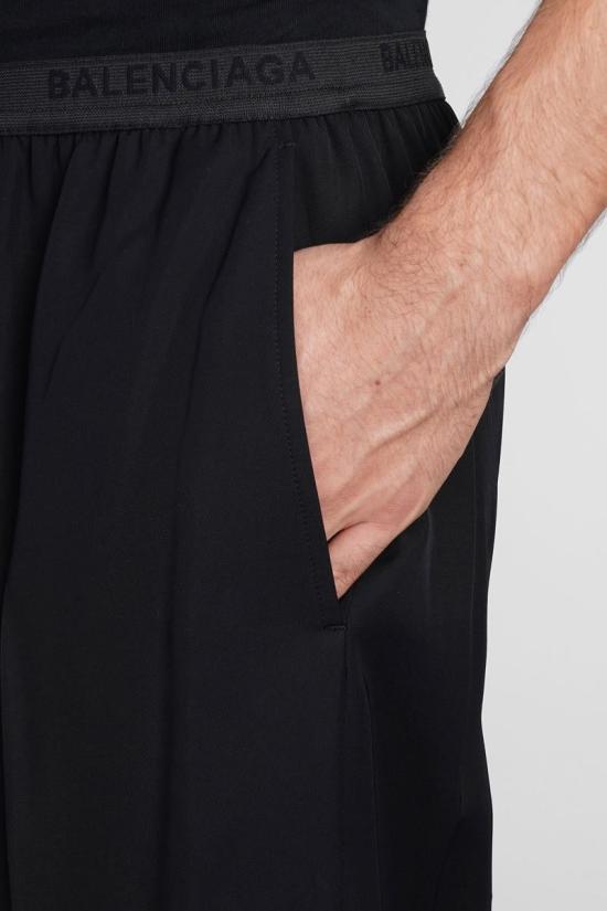  발렌시아가 스트레이트 팬츠 386180 675490TJO25 Black - BALENCIAGA