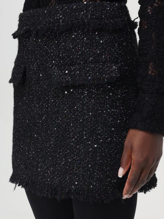 25FW 엠에스지엠 숏 스커트 3741MDD07247619 99 Black - MSGM