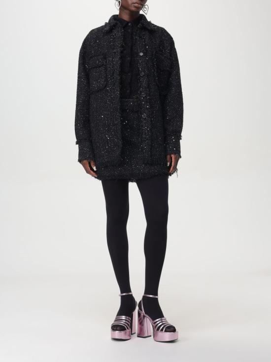 25FW 엠에스지엠 숏 스커트 3741MDD07247619 99 Black - MSGM