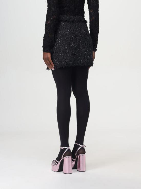 25FW 엠에스지엠 숏 스커트 3741MDD07247619 99 Black - MSGM