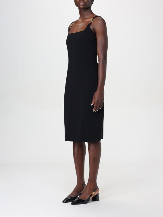 24FW 베르사체 미디 원피스 10164101A00524 1B000 Black - VERSACE