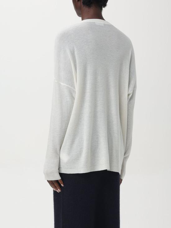 25FW 파비아나 필리피 시퀸 장식 스웨터 MAD214F099D722 0142 White - FABIANA FILIPPI
