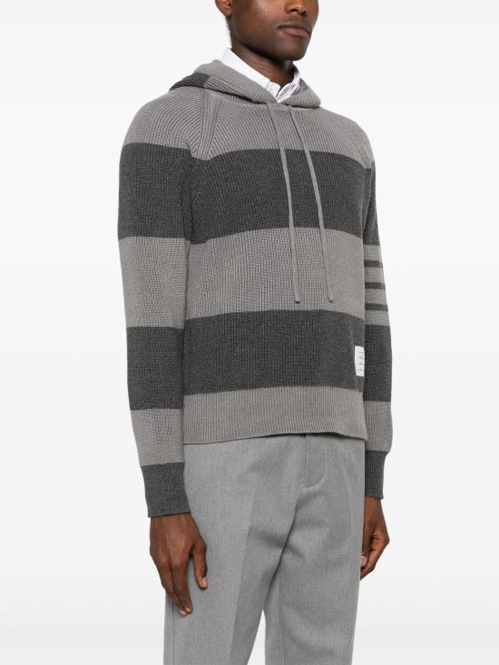  톰브라운 후드 티셔츠 MKA513AY2011 982 TONAL GREY - THOM BROWNE