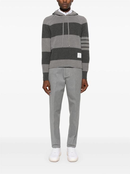  톰브라운 후드 티셔츠 MKA513AY2011 982 TONAL GREY - THOM BROWNE