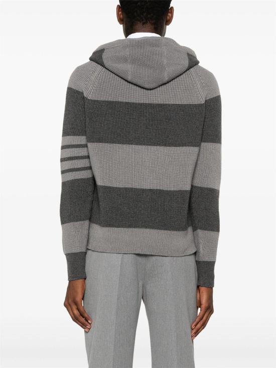  톰브라운 후드 티셔츠 MKA513AY2011 982 TONAL GREY - THOM BROWNE
