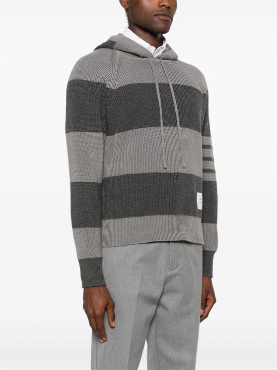  톰브라운 후드 티셔츠 MKA513AY2011 982 TONAL GREY - THOM BROWNE