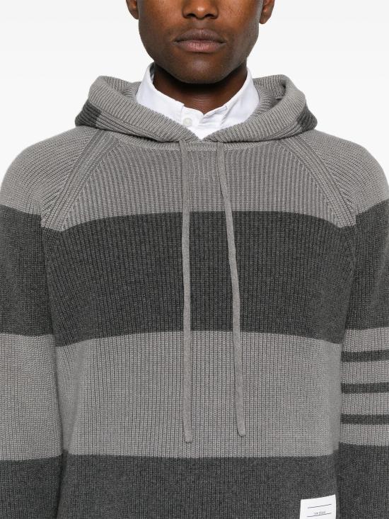  톰브라운 후드 티셔츠 MKA513AY2011 982 TONAL GREY - THOM BROWNE