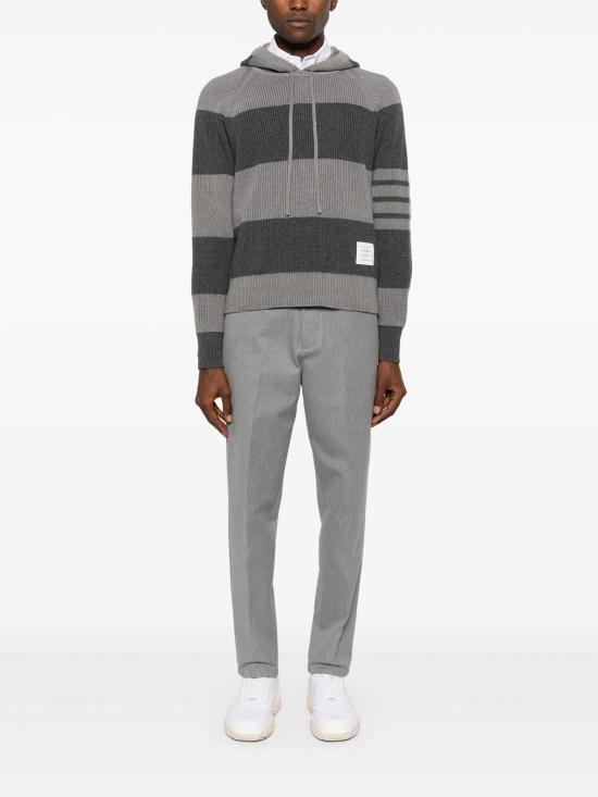 24FW 톰브라운 후드 티셔츠 MKA513AY2011 982 TONAL GREY - THOM BROWNE