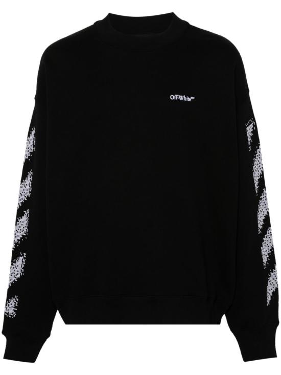 24FW 오프화이트 긴팔 티셔츠 OMBA054F24FLE003 1001 Black White