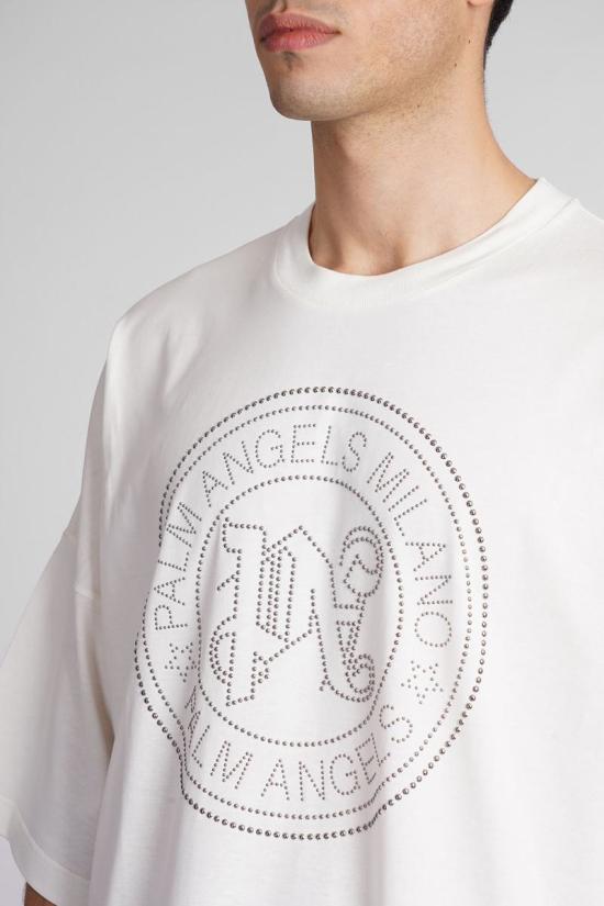  팜앤젤스 반팔 티셔츠 397679 PMAA041R24JER001 Beige - PALM ANGELS