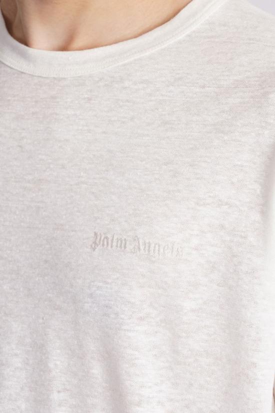  팜앤젤스 반팔 티셔츠 400674 PMAA091S24FAB001 Beige - PALM ANGELS