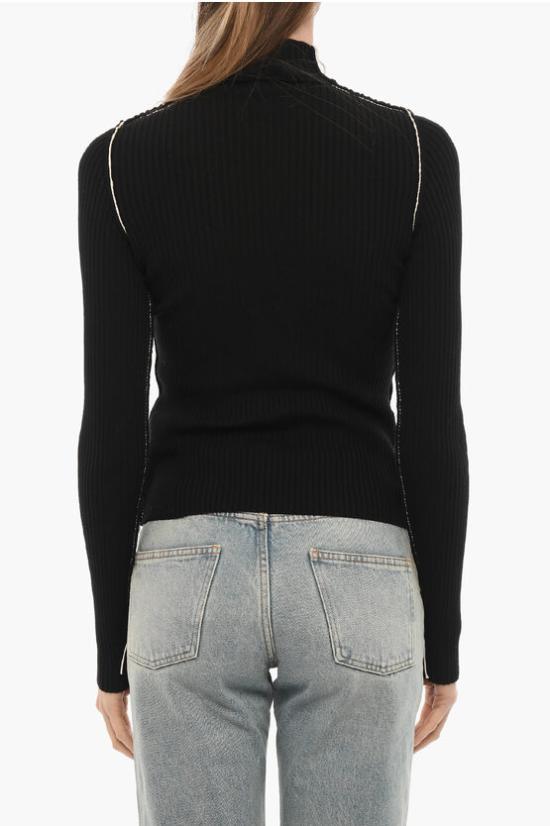  오프화이트 터틀넥 OWHF032F22KNI0011001 Black - OFF WHITE