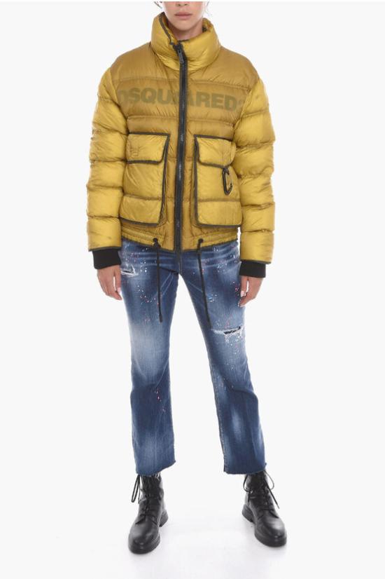  디스퀘어드2 숏패딩 S72AM0966 S60322 721 Yellow - DSQUARED2