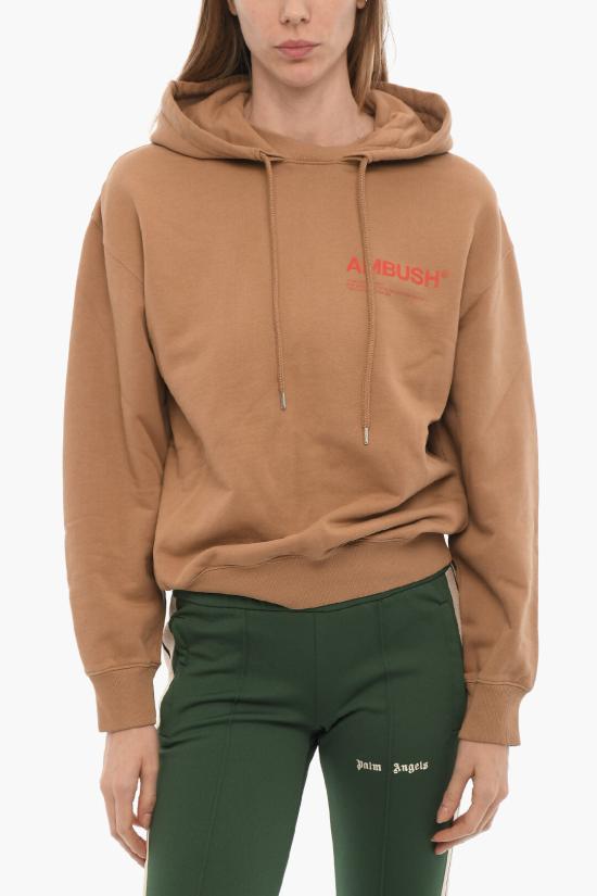  엠부시 후드 티셔츠 BWBB003F21FLE0016225 Brown