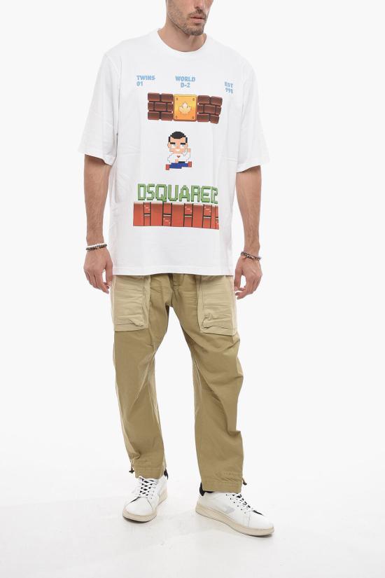  디스퀘어드2 반팔 티셔츠 S74GD1179 S24581 100 White - DSQUARED2