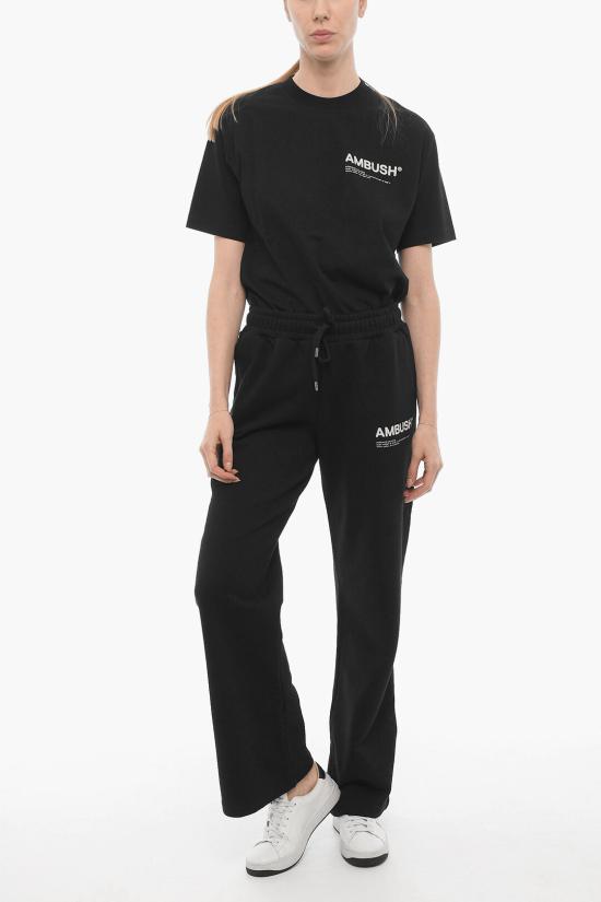  엠부시 스트레이트 팬츠 BWCH002F21FLE0021003 Black - AMBUSH
