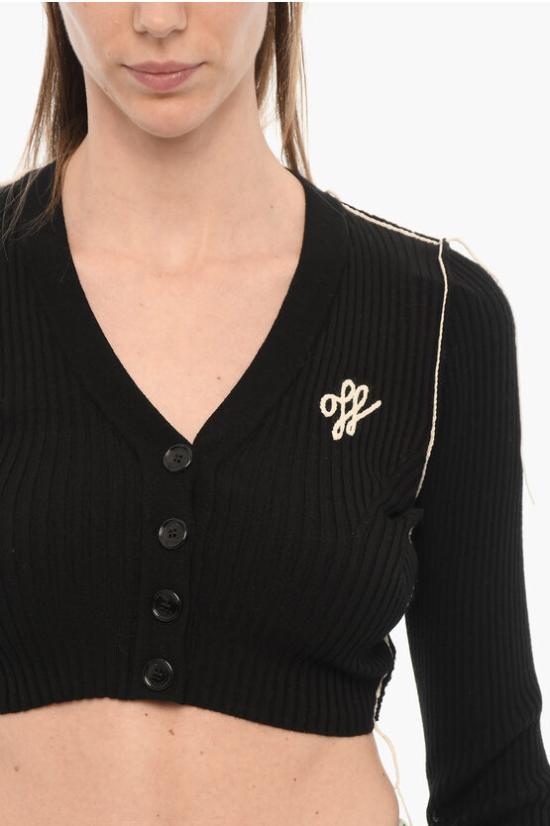  오프화이트 가디건 OWHB029F22KNI0011001 Black - OFF WHITE
