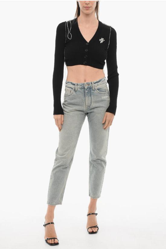  오프화이트 가디건 OWHB029F22KNI0011001 Black - OFF WHITE