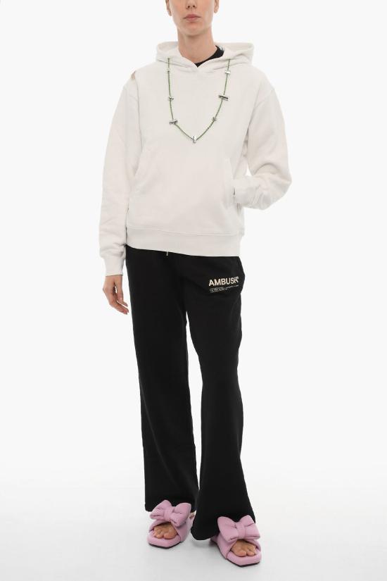  엠부시 후드 티셔츠 BWBB019F22FLE0010202 White - AMBUSH