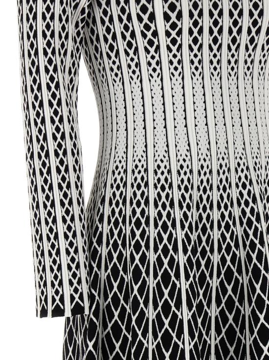  안토니오발렌티 미디 원피스 8226AV24W6169 White Black - ANTONINO VALENTI