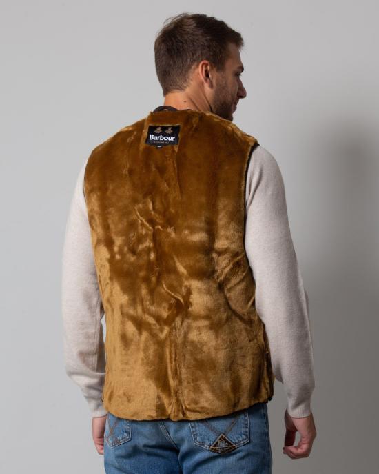 24FW 바버 웜 파일 웨이스트코트 집 인 라이너 MLI0004 BR31 MARRONE - BARBOUR