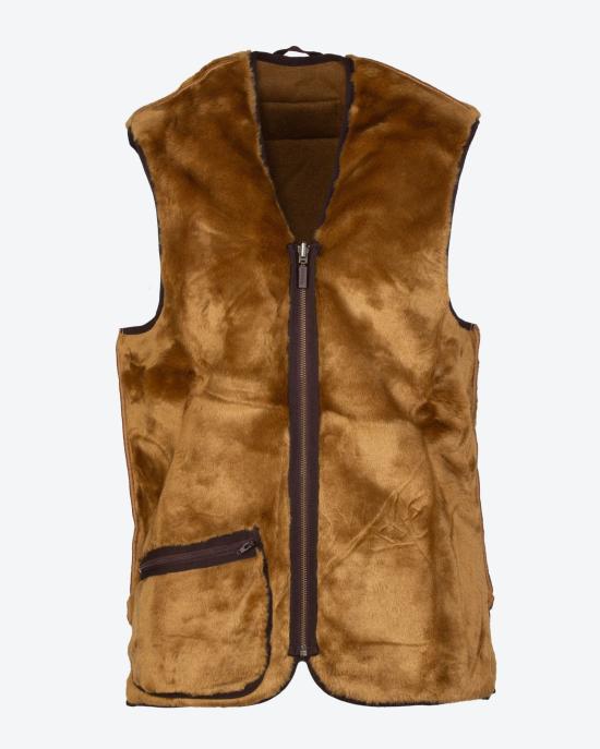 24FW 바버 웜 파일 웨이스트코트 집 인 라이너 MLI0004 BR31 MARRONE - BARBOUR