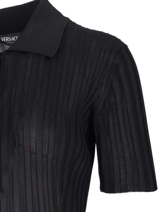 24FW 베르사체 미디 원피스 1015455 1A11058 1B000 Black - VERSACE