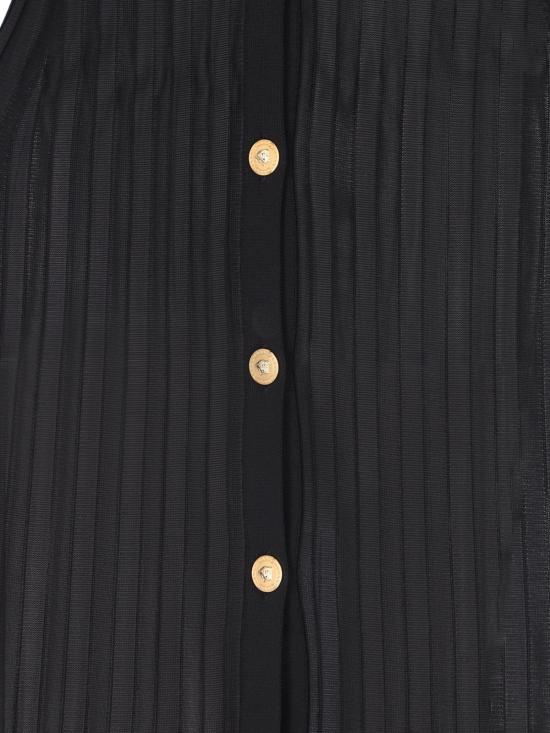 24FW 베르사체 미디 원피스 1015455 1A11058 1B000 Black - VERSACE