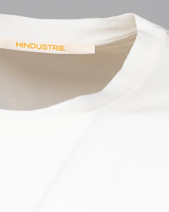 25SS 힌더스트리 반팔 티셔츠 T SHIRTG 18 ECRUA0025 Ecru - HINDUSTRIE