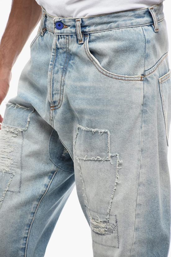  마르셀로 불론 데님 팬츠 CMYA037F23DEN0014000 Light blue - MARCELO BURLON