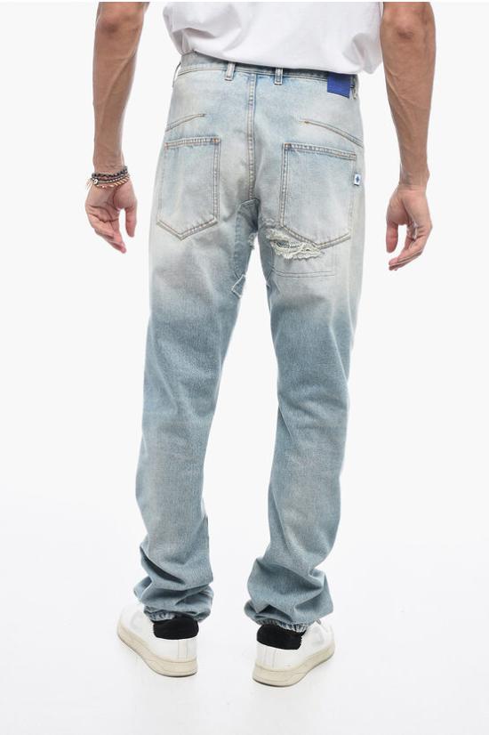  마르셀로 불론 데님 팬츠 CMYA037F23DEN0014000 Light blue - MARCELO BURLON