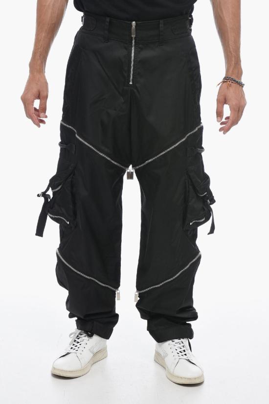  오프화이트 카고 팬츠 OMCF039F23FAB002 1000 Black