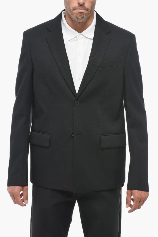  오프화이트 수트 자켓 OMEN063F23FAB001 1010 Black
