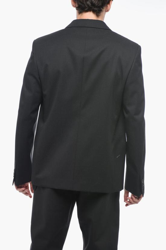  오프화이트 수트 자켓 OMEN063F23FAB001 1010 Black - OFF WHITE