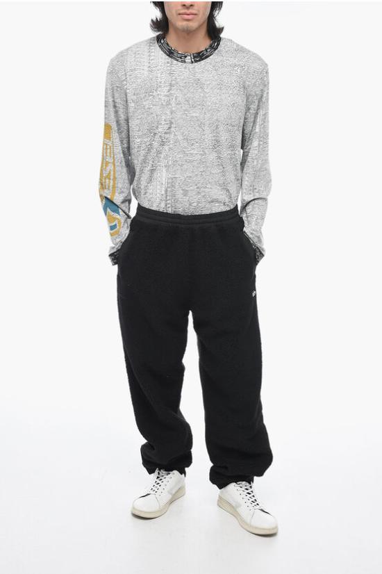  디젤 트레이닝/조거 팬츠 A10614 0QFAH 900 Black - DIESEL