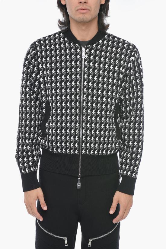  닐바렛 봄버 자켓 NBV7MA165A V609C 014 Black - NEIL BARRETT